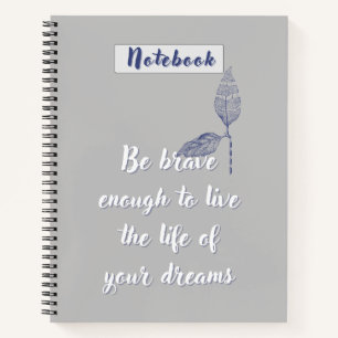 Minimalistische journaalpagina's met motivatie notitieboek