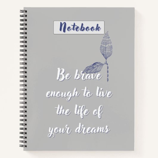 Minimalistische journaalpagina's met motivatie notitieboek (Voorkant)
