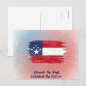minimalistische Juneteenth Briefkaart (Voorkant / Achterkant)