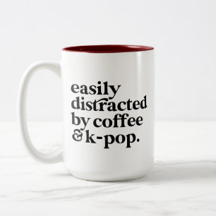 Minimalistische K-pop Tweekleurige Koffiemok