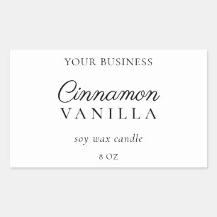 Minimalistische Kaars Product Verpakking Label
