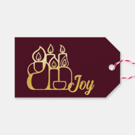 Minimalistische Kaarsen Cadeaulabel
