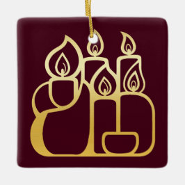 Minimalistische Kaarsen Keramisch Ornament
