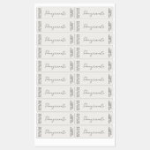 Minimalistische Kaarsenkruik Dunne verticale label (Vel)