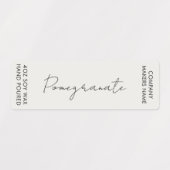 Minimalistische Kaarsenkruik Dunne verticale label (Design 1)