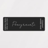 Minimalistische Kaarsenkruik Dunne verticale label (Design 1)