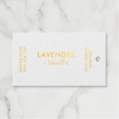 Minimalistische Kaarslabel (Merkverpakking) Cadeaulabels (Voorkant (horizontaal))