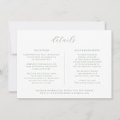 Minimalistische Kaart met details over groene brui (Voorkant)