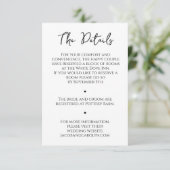 Minimalistische Kaart met details over zwart-witbr (Staand voorkant)