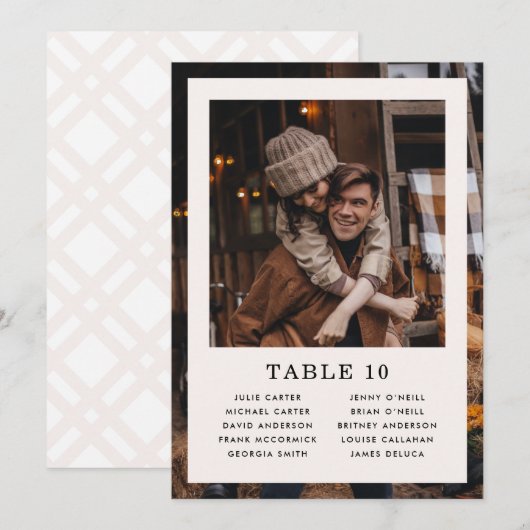 Minimalistische Kaart met een crème-weddenschapska (Voorkant / Achterkant)