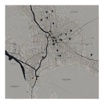 Minimalistische kaart