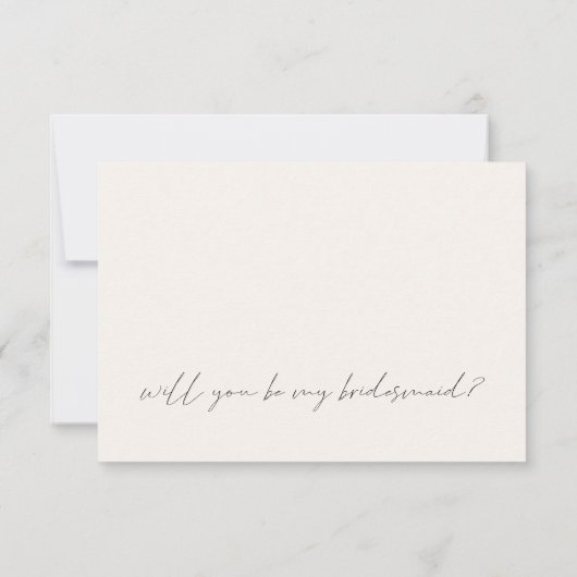 Minimalistische Kaart van de Elegant Arch Bridesma (Achterkant)