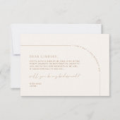 Minimalistische Kaart van de Elegant Arch Bridesma (Voorkant)