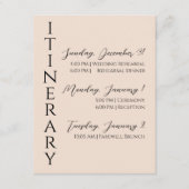 Minimalistische Kaart van de moderne reisbijlage (Voorkant)