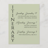 Minimalistische Kaart van de moderne reisbijlage (Voorkant)