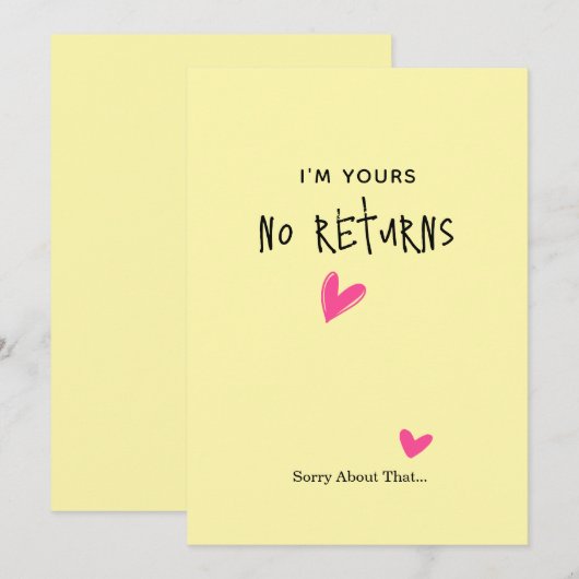 Minimalistische Kaart van de Valentijn - Romantisc (Voorkant / Achterkant)