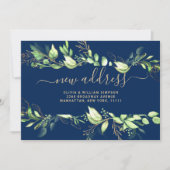 Minimalistische Kaart van Greenery Moving Announce (Voorkant)