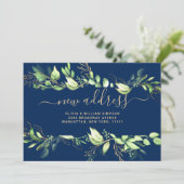 Minimalistische Kaart van Greenery Moving Announce (Staand voorkant)