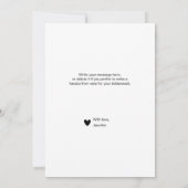 Minimalistische Kaart van het Bridesmaid-voorstel  (Achterkant)