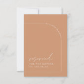 Minimalistische Kaart van Rust Arch Wedding Gerese (Voorkant)