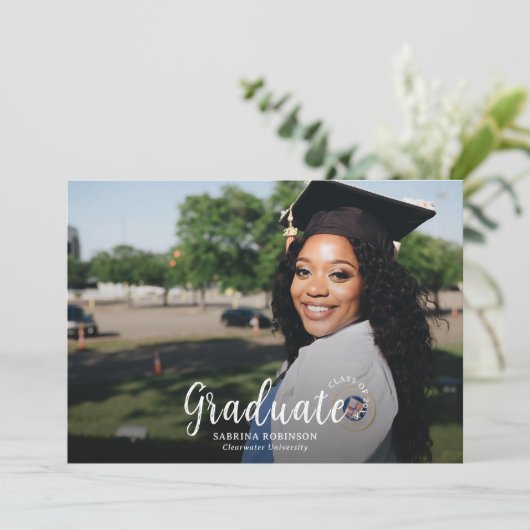 Minimalistische Kaart voor bekendmaking van twee f (Staand voorkant)