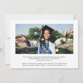 Minimalistische Kaart voor bekendmaking van twee f (Achterkant)