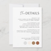 Minimalistische Kaart voor de gegevensbehuizing Notitiekaartje (Voorkant)