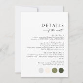 Minimalistische Kaart voor de gegevensbehuizing Notitiekaartje (Voorkant)