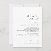 Minimalistische Kaart voor de gegevensbehuizing Notitiekaartje (Voorkant)