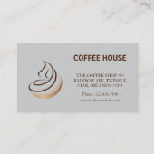 Minimalistische Kaart voor de loyaliteit van coffe Visitekaartje (Voorkant)