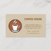 Minimalistische Kaart voor de loyaliteit van coffe Visitekaartje (Voorkant)