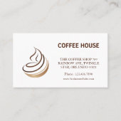 Minimalistische Kaart voor de loyaliteit van coffe Visitekaartje (Voorkant)