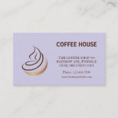 Minimalistische Kaart voor de loyaliteit van coffe Visitekaartje (Voorkant)