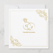 Minimalistische Kaart voor het uitnodigen van een  (Voorkant)