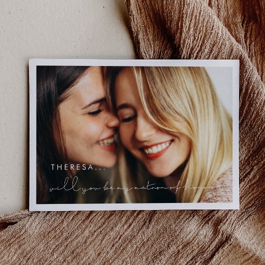 Minimalistische kaart voor het voorstel van de Ere