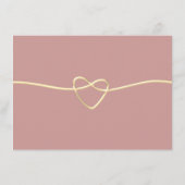 Minimalistische Kaart voor huwelijksgegevens (Achterkant)