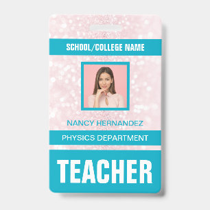 Minimalistische Kaart voor moderne leerkrachten Badge