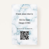 Minimalistische Kaart voor moderne leerkrachten Badge (Achterkant)