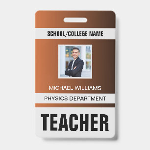 Minimalistische Kaart voor moderne leerkrachten Badge