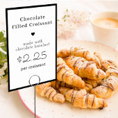 Minimalistische Kaart voor moderne voedselbenaming