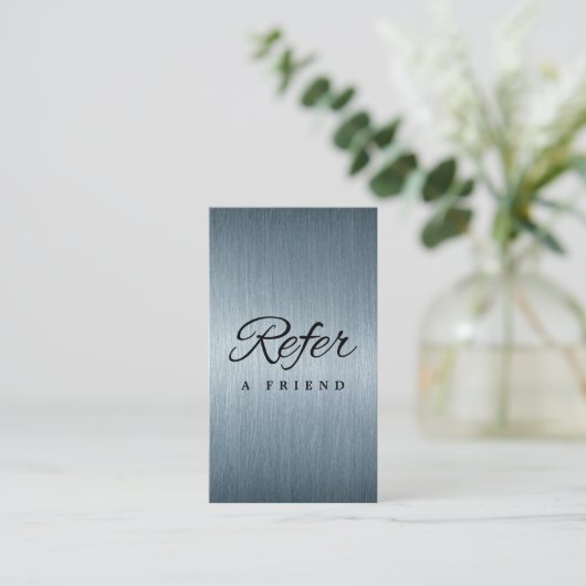 Minimalistische Kaart voor zakelijke verwijzing (Staand voorkant)