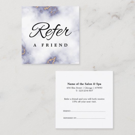 Minimalistische Kaart voor zakelijke verwijzing (Voorkant / Achterkant)