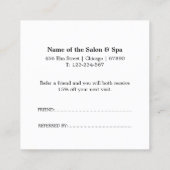 Minimalistische Kaart voor zakelijke verwijzing (Achterkant)