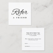 Minimalistische Kaart voor zakelijke verwijzing (Voorkant / Achterkant)