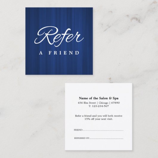 Minimalistische Kaart voor zakelijke verwijzing (Voorkant / Achterkant)