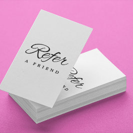 Minimalistische Kaart voor zakelijke verwijzing