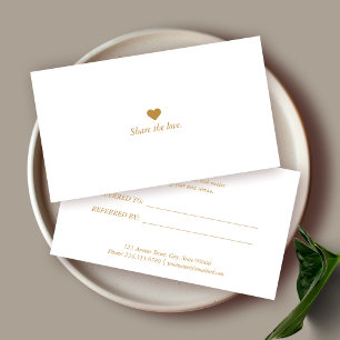 Minimalistische Kaart voor zakelijke verwijzing