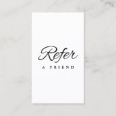 Minimalistische Kaart voor zakelijke verwijzing (Voorkant)