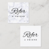 Minimalistische Kaart voor zakelijke verwijzing (Voorkant / Achterkant)