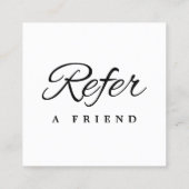 Minimalistische Kaart voor zakelijke verwijzing (Achterkant)